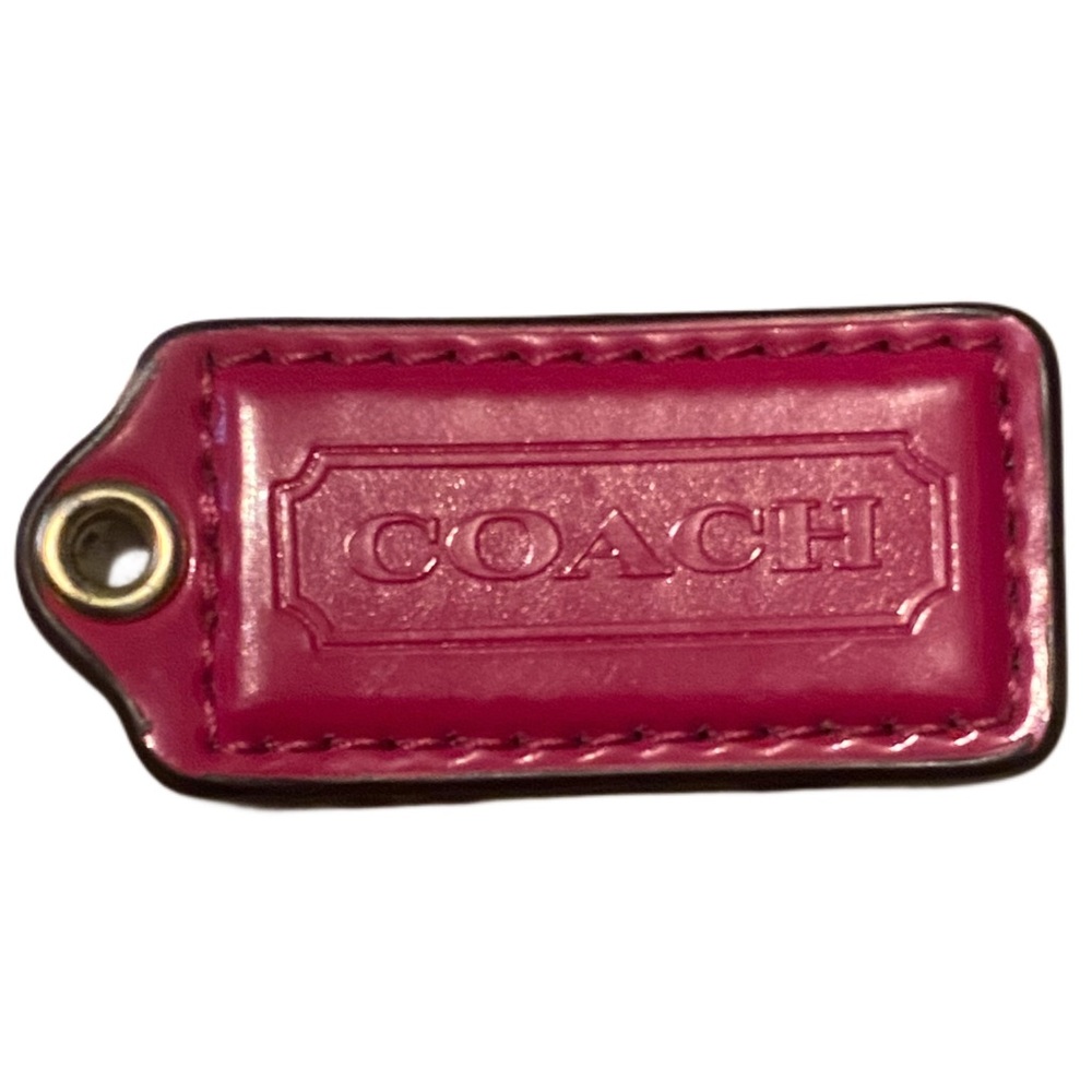 Coach Pink Fuchsia Leather Hangtag